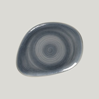 RAK Spot talíř mělký 22 × 16,5 cm – šedomodrý | RAK Porcelain, SJDFLFP22-12
