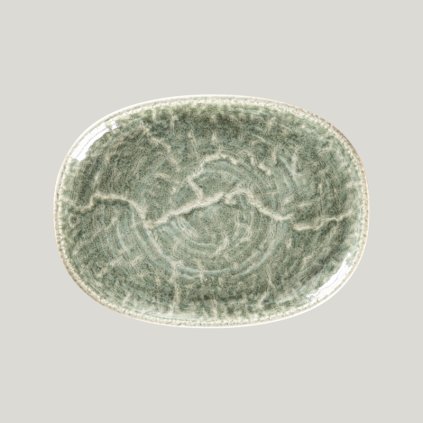 Krush talíř oválný 25 × 19 cm, zelený| RAK Porcelain, KSOP25SG-12