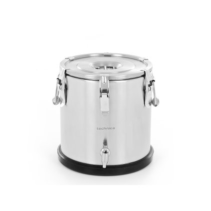 Várnice s kohoutkem 20 l, z nerezové oceli a plastovým dnem | TECHNICA, Gold Line