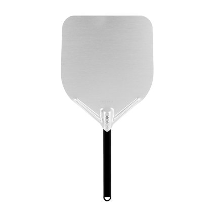 Lopata na pizzuz anodového hliníku s hliníkovým úchytem, čtvercová, 355x405x710 mm | TECHNICA, Pizza Line