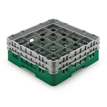 Koš Camrack 16 pozic, výška sklenice 25,8 cm - Zelená| TOM, R-16S958-119