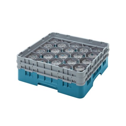 Koš Camrack 20 pozic, výška sklenice 21,6 cm - Tyrkysová| TOM, R-20S800-414