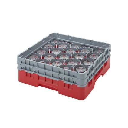 Koš Camrack 20 pozic, výška sklenice 25,8 cm - Červená| TOM, R-20S958-163