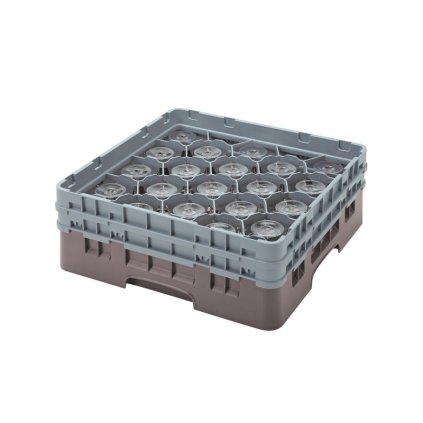 Koš Camrack 20 pozic, výška sklenice 25,8 cm - Hnědá| TOM, R-20S958-167