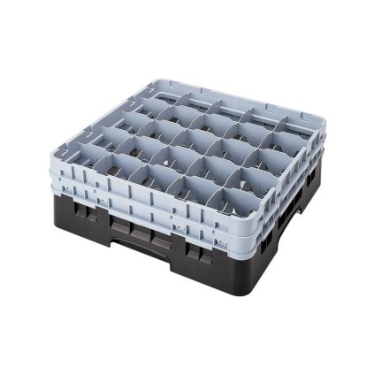 Koš Camrack 25 pozic, výška sklenice 15,2 cm - Černá| TOM, R-25S534-110