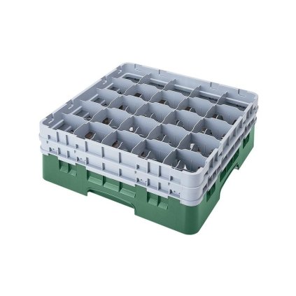 Koš Camrack 25 pozic, výška sklenice 19,4 cm - Zelená| TOM, R-25S738-119