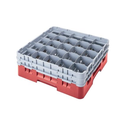 Koš Camrack 25 pozic, výška sklenice 21,6 cm - Červená| TOM, R-25S800-163