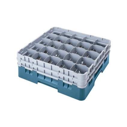 Koš Camrack 25 pozic, výška sklenice 21,6 cm - Tyrkysová| TOM, R-25S800-414