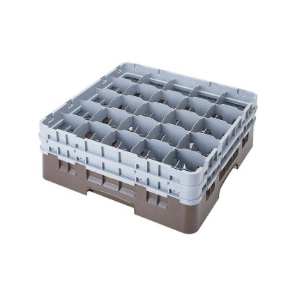 Koš Camrack 25 pozic, výška sklenice 25,8 cm - Hnědá| TOM, R-25S958-167
