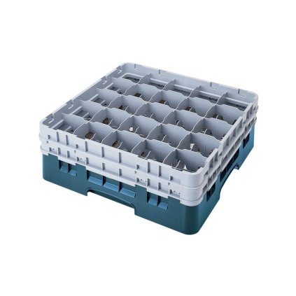 Koš Camrack 25 pozic, výška sklenice 25,8 cm - Tyrkysová| TOM, R-25S958-414