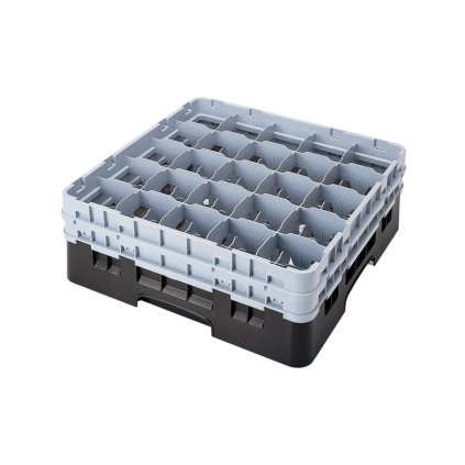 Koš Camrack 25 pozic, výška sklenice 27,8 cm - Černá| TOM, R-25S1058-110