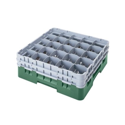 Koš Camrack 25 pozic, výška sklenice 27,8 cm - Zelená| TOM, R-25S1058-119