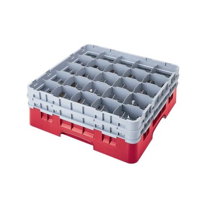 Koš Camrack 25 pozic, výška sklenice 32 cm - Červená| TOM, R-25S1214-163