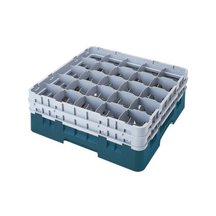 Koš Camrack 25 pozic, výška sklenice 32 cm - Tyrkysová| TOM, R-25S1214-414
