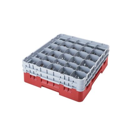 Koš Camrack 30 pozic, výška sklenice 13,2 cm - Červená| TOM, R-30S434-163