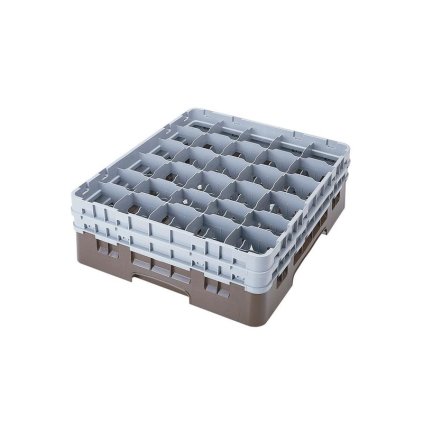 Koš Camrack 30 pozic, výška sklenice 17,4 cm - Hnědá| TOM, R-30S638-167