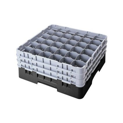 Koš Camrack 36 pozic, výška sklenice 11 cm - Černá| TOM, R-36S418-110