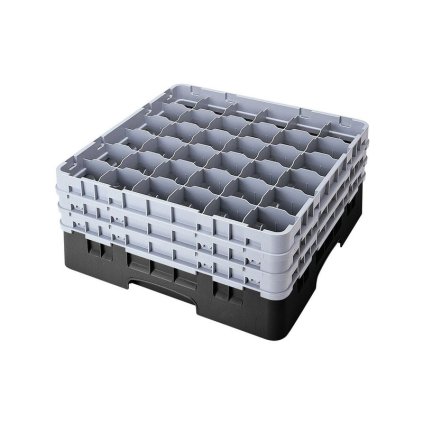 Koš Camrack 36 pozic, výška sklenice 19,4 cm - Černá| TOM, R-36S738-110