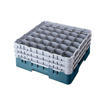 Koš Camrack 36 pozic, výška sklenice 21,6 cm - Tyrkysová| TOM, R-36S800-414
