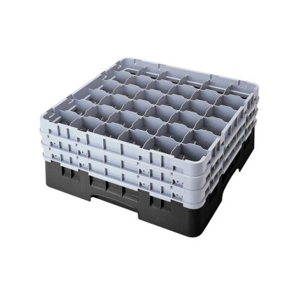 Koš Camrack 36 pozic, výška sklenice 23,8 cm - Černá| TOM, R-36S900-110