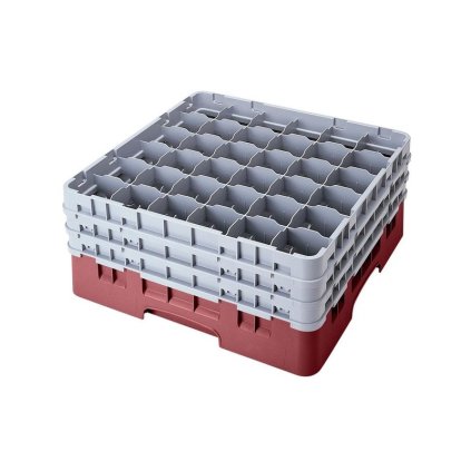 Koš Camrack 36 pozic, výška sklenice 23,8 cm - Červená| TOM, R-36S900-163