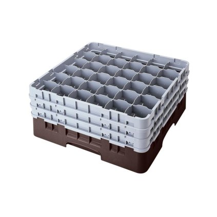 Koš Camrack 36 pozic, výška sklenice 23,8 cm - Hnědá| TOM, R-36S900-167