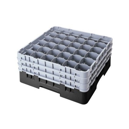 Koš Camrack 36 pozic, výška sklenice 25,8 cm - Černá| TOM, R-36S958-110