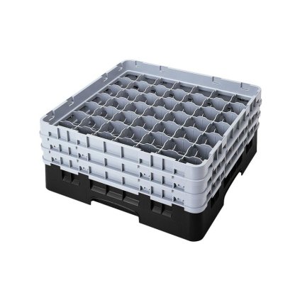 Koš Camrack 49 pozic, výška sklenice 13,2 cm - Černá| TOM, R-49S434-110