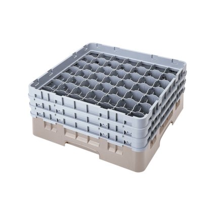 Koš Camrack 49 pozic, výška sklenice 21,6 cm - Béžová| TOM, R-49S800-184