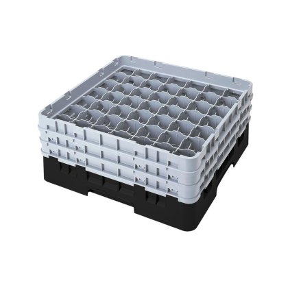 Koš Camrack 49 pozic, výška sklenice 30 cm - Černá| TOM, R-49S1114-110