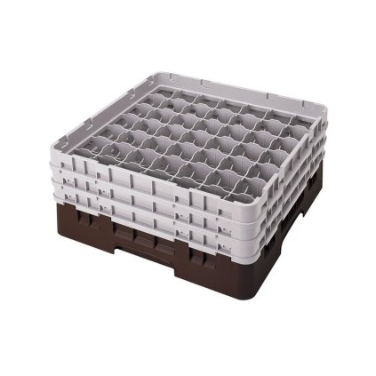 Koš Camrack 49 pozic, výška sklenice 30 cm - Hnědá| TOM, R-49S1114-167