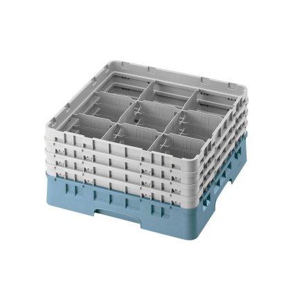Koš Camrack 9 pozic, výška sklenice 21,6 cm - Tyrkysová| TOM, R-9S800-414