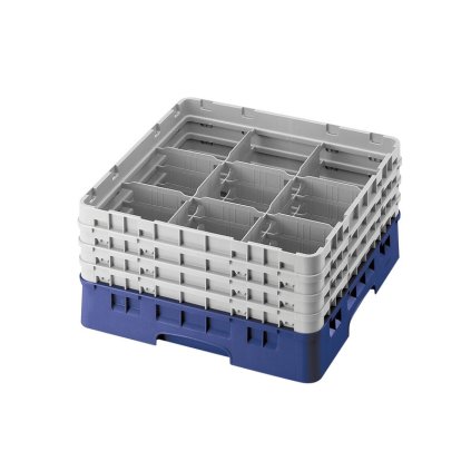 Koš Camrack 9 pozic, výška sklenice 30 cm - Modrá| TOM, R-9S1114-186