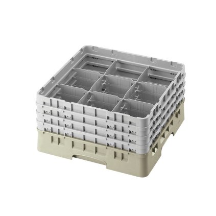 Koš Camrack 9 pozic, výška sklenice 9 cm - Béžová| TOM, R-9S318-184