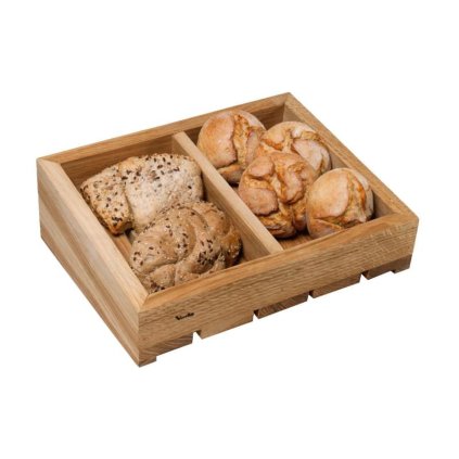 Box se 2 přihrádkami, GN 1/2 šikmý 325 × 265 × 80 mm| TOM, V-12010