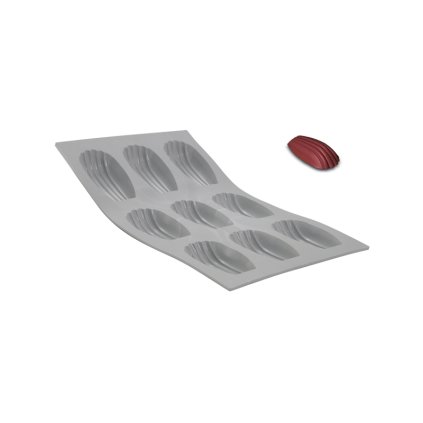 de Buyer Silikonová forma – madlenka 8 × 4,5 × 1,7 cm | D-1832-01D| TOM, D-1832-01D