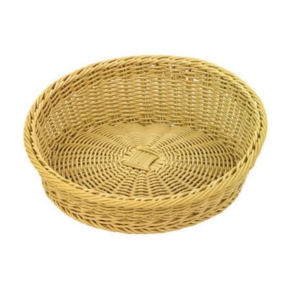 Košík polyratan asymetrický, světlý| TOM, T-2077-301