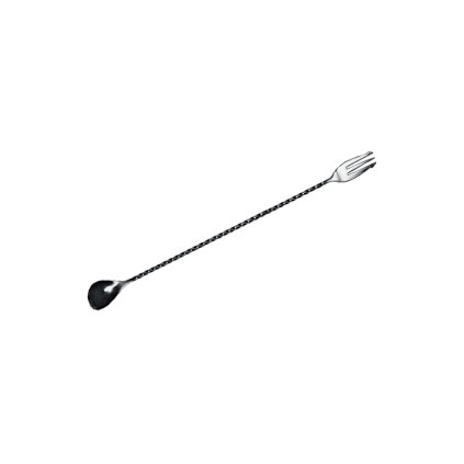 Lžička barmanská s vidličkou 50 cm, nerez| TOM, BPR-50S
