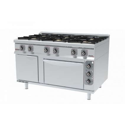 Kombinovaný sporák 1400 x 900 x 900 mm | GASTROHAAL, P.SPE-960 NSC