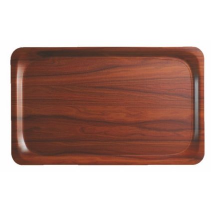Podnos Mykonos protiskluzový obdélníkový 33 × 43 cm, ořech| TOM, R-MY3343-E76