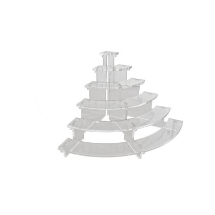 Stojan Tribuna 1/4 kruhu, transparentní| TOM, FF-3636T