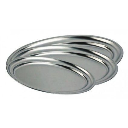 Tác oválný nerezový 50 × 31 cm| TOM, EB-59080