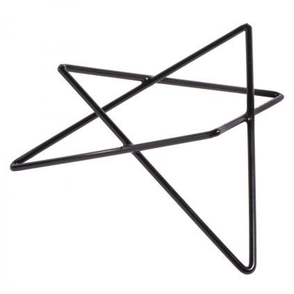 37782 verlo podstavec hvezdicovy vys 10 cm cerny