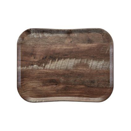 21702 wood podnos 33 43 cm tmavy dub