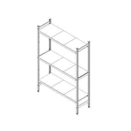 31902 regalovy system 1060 x 400 mm 3 police