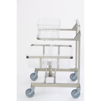 Vozík pojízdný nerezový - 3x gn 1/1 | ROBOT COUPE, 49066