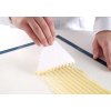Stěrka na těsto, trojúhelníkový hřeben - sada 6 kusů, velké zuby, 6 ks, 110x110x(H)mm | HENDI, 554203