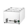 Sada Ranger: Bain-marie s vypouštěcím kohoutkem + 3x GN 1/3 s víkem, HENDI, GN 1/1, 230V/1000W, 605x332x(H)242mm