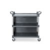 Servírovací vozík se 3 policemi, velký, AmerBox, Včetně bočních policových panelů, 1010x500x(H)960mm