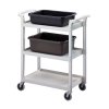 Číšnický vozík se 3 policemi do 136 kg, 835x413x965 mm | CAMBRO